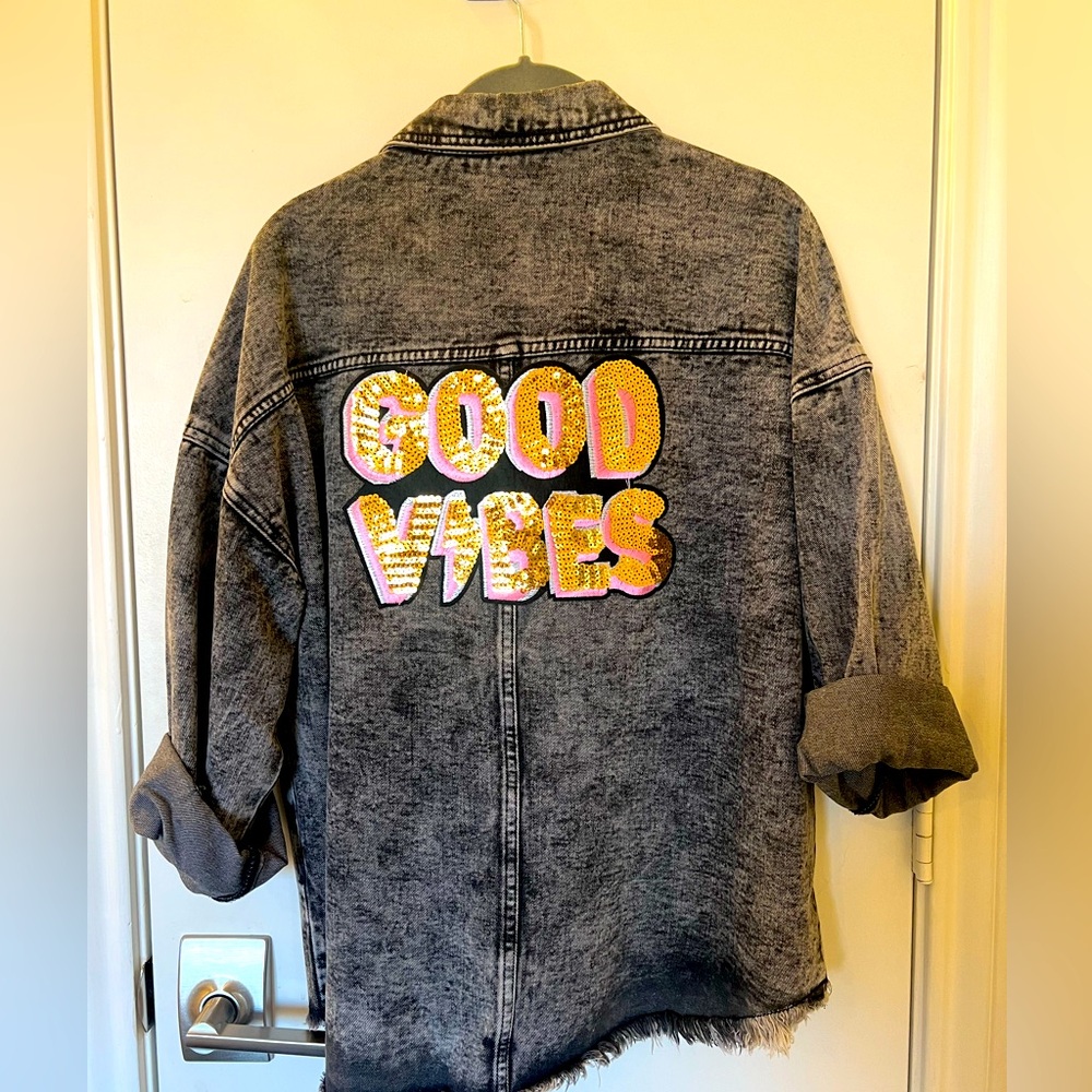 Good Vibes Jean Jacket